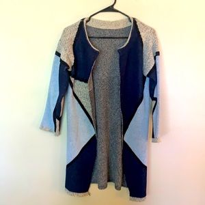 Colorblock knit sweater